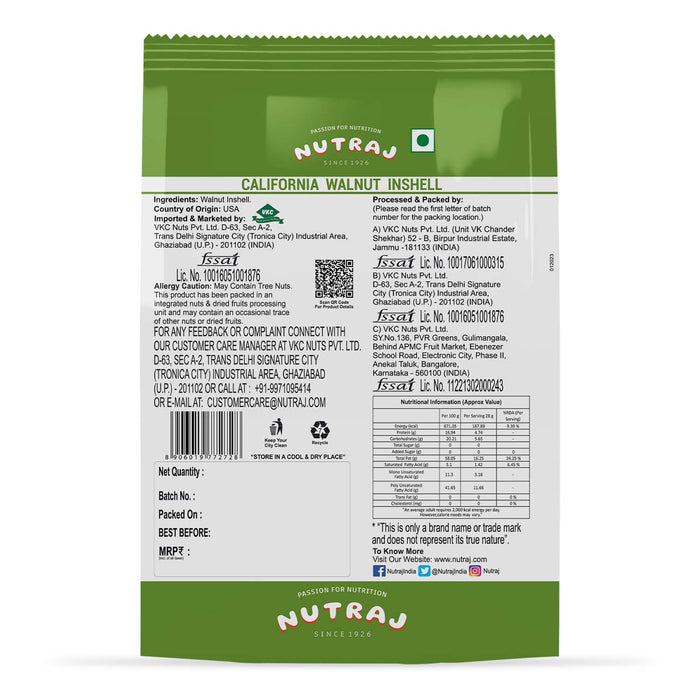 Nutraj California Walnut Inshell 1kg - Image 3