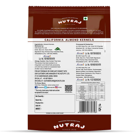 Nutraj Premium California Almonds Badam 1kg - Image 3