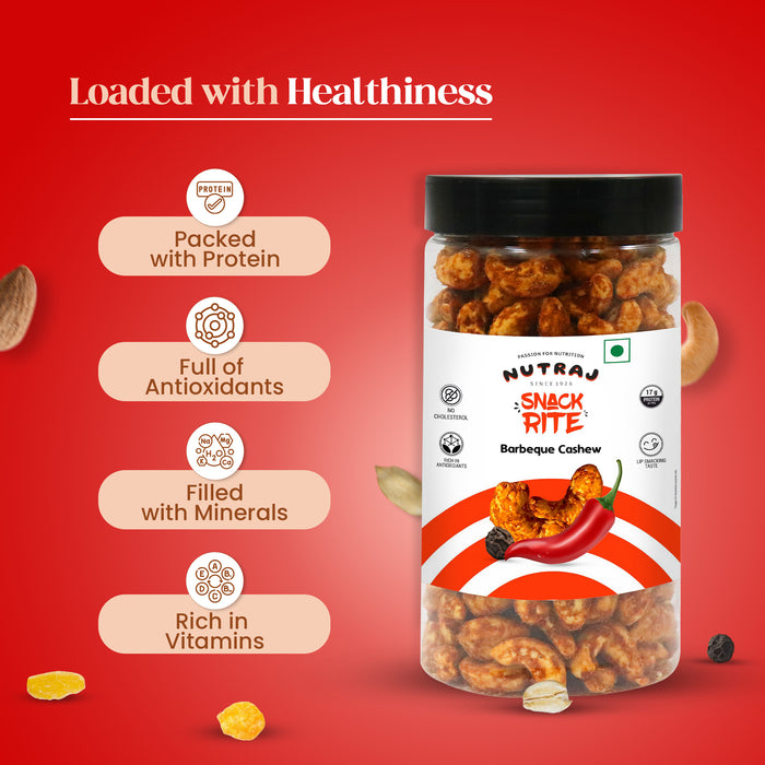 Nutraj Snackrite Barbeque Cashew 400g Jar - Image 3