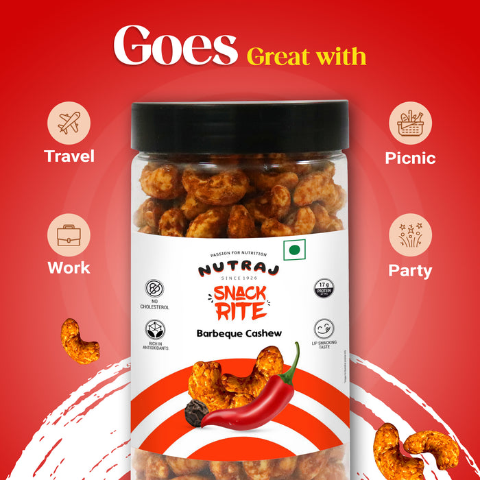 Nutraj Snackrite Barbeque Cashew 400g Jar - Image 4